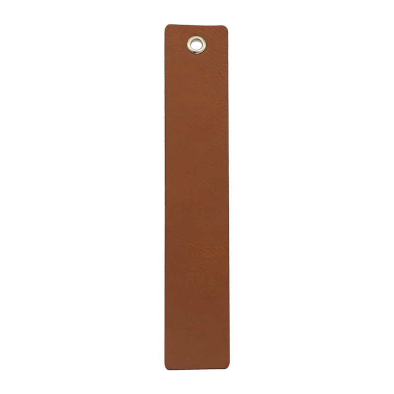 Marque-page de forme longue en similicuir laserable