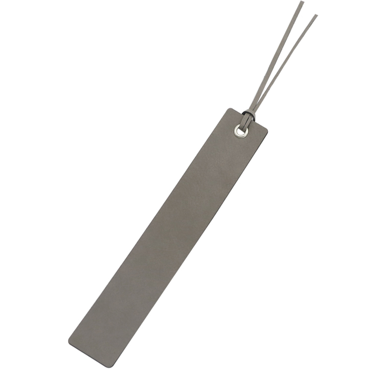 Marque-page de forme longue en similicuir laserable