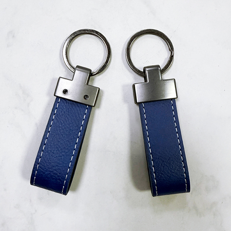 Porte-clés lanyard en similicuir laserable