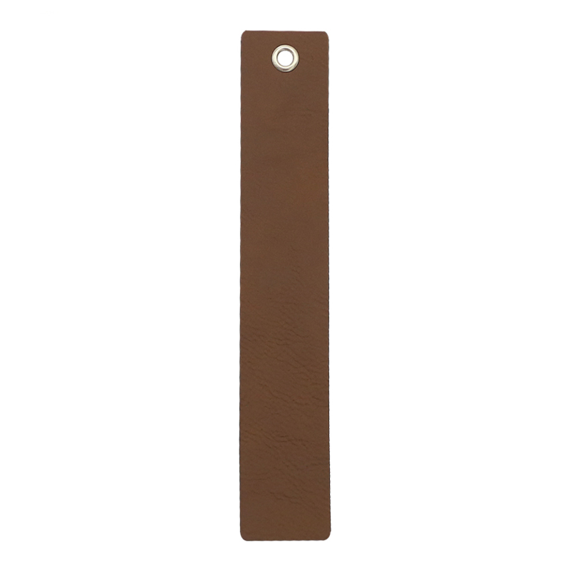 Marque-page de forme longue en similicuir laserable