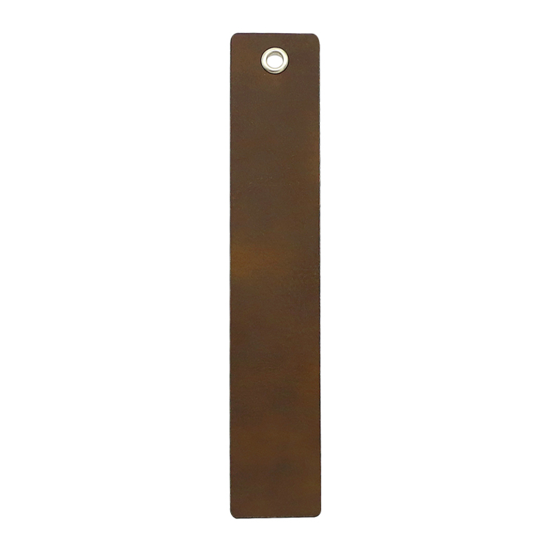 Marque-page de forme longue en similicuir laserable