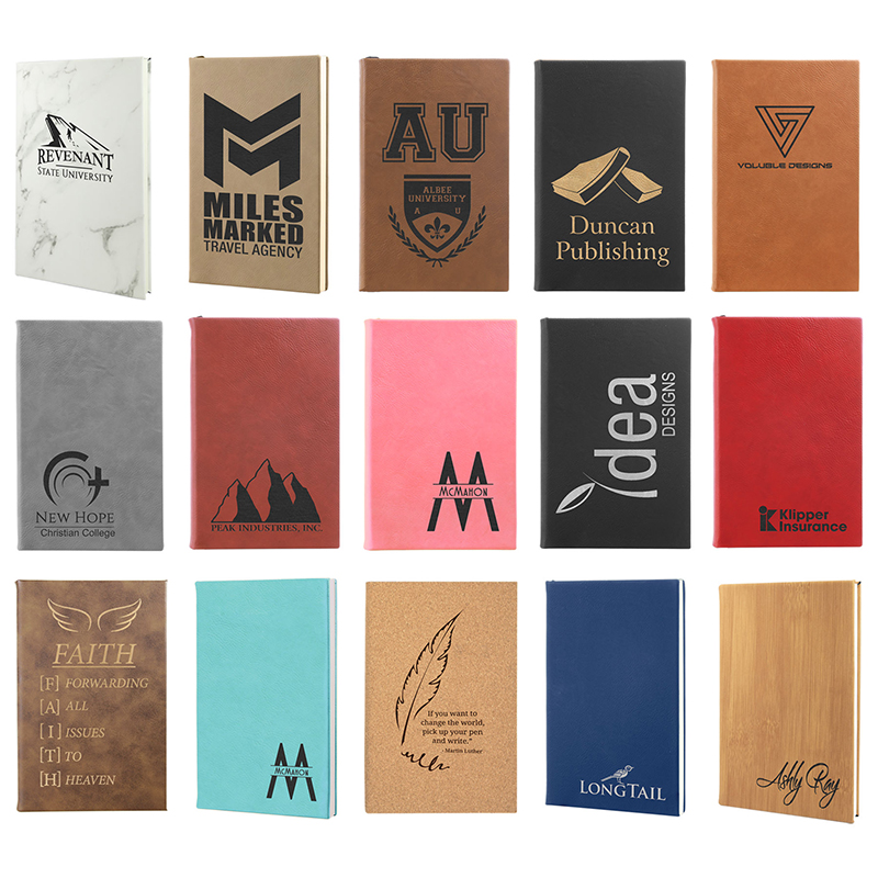 Journaux en similicuir 4 1/7' x 5 1/2'