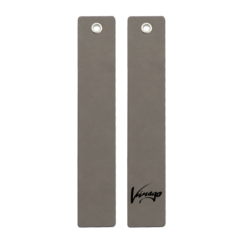 Marque-page de forme longue en similicuir laserable