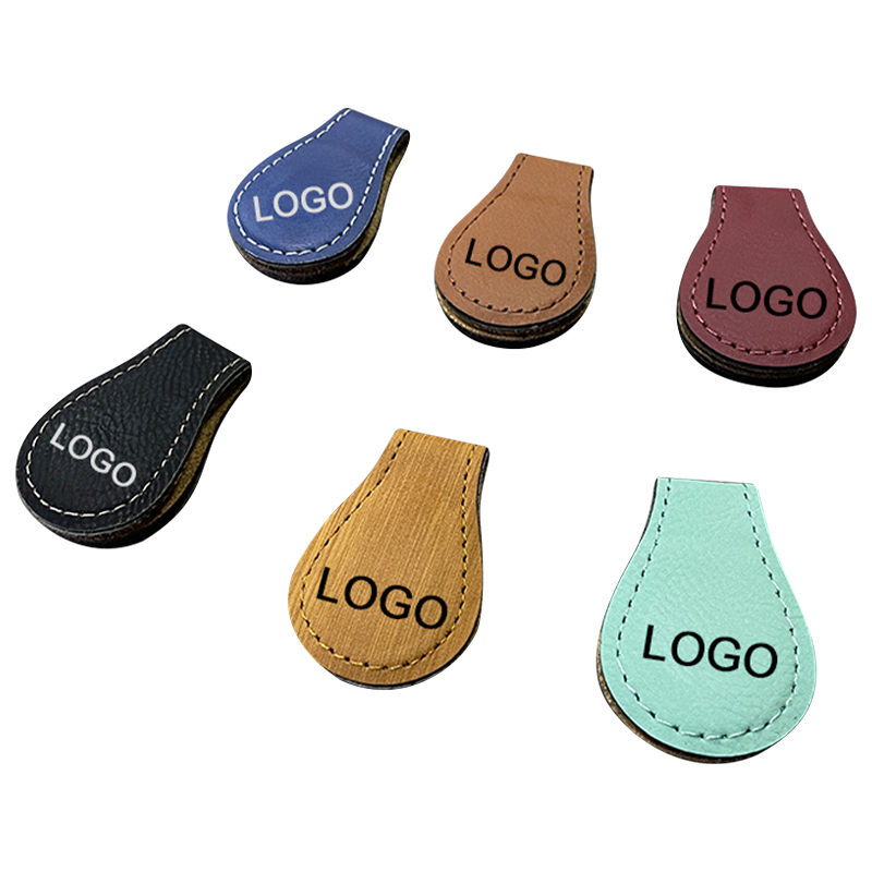 Marque-page magnétique en similicuir laserable