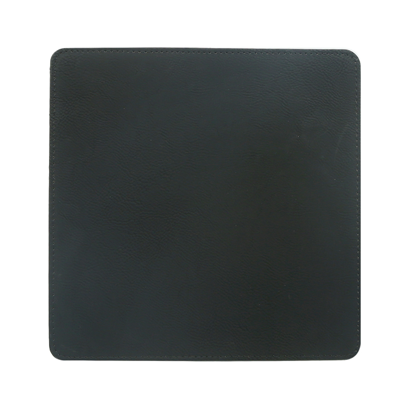 Tapis de souris carré en similicuir laser 20*20 cm