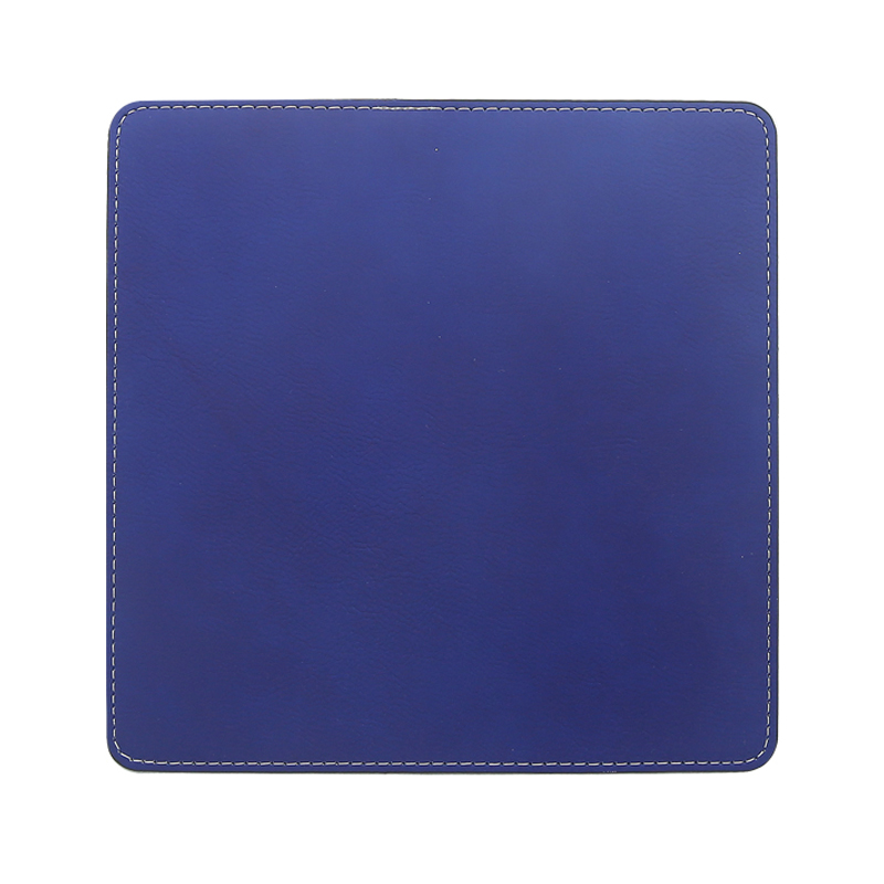 Tapis de souris carré en similicuir laser 20*20 cm