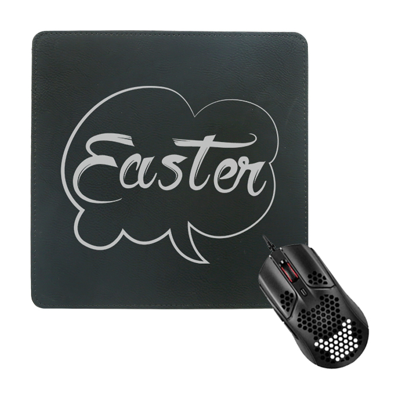 Tapis de souris carré en similicuir laser 20*20 cm