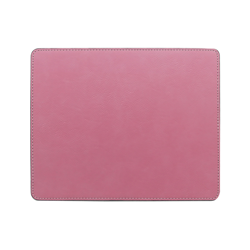 Tapis de souris rectangulaire en similicuir laser 25*20 cm