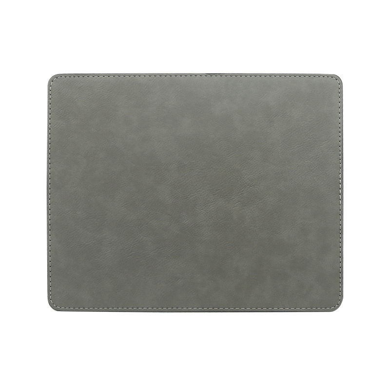 Tapis de souris rectangulaire en similicuir laser 25*20 cm