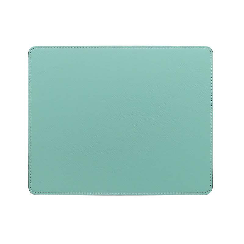 Tapis de souris rectangulaire en similicuir laser 25*20 cm