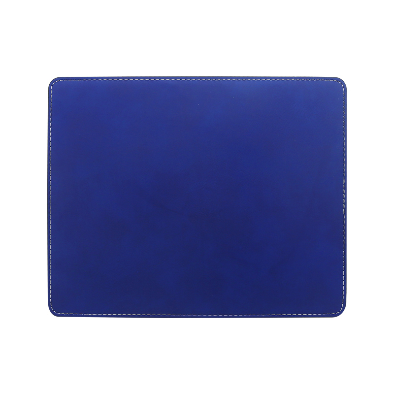 Tapis de souris rectangulaire en similicuir laser 25*20 cm