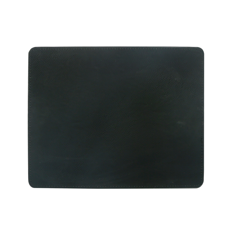 Tapis de souris rectangulaire en similicuir laser 25*20 cm
