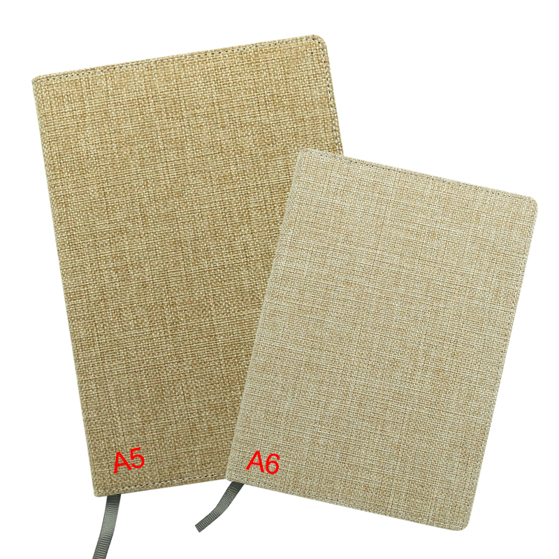 Carnet modifiable en jute par sublimation - Format A4