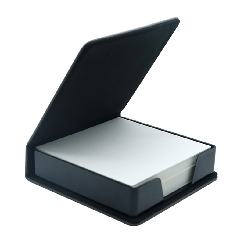 Porte-bloc-notes carré en similicuir laserable