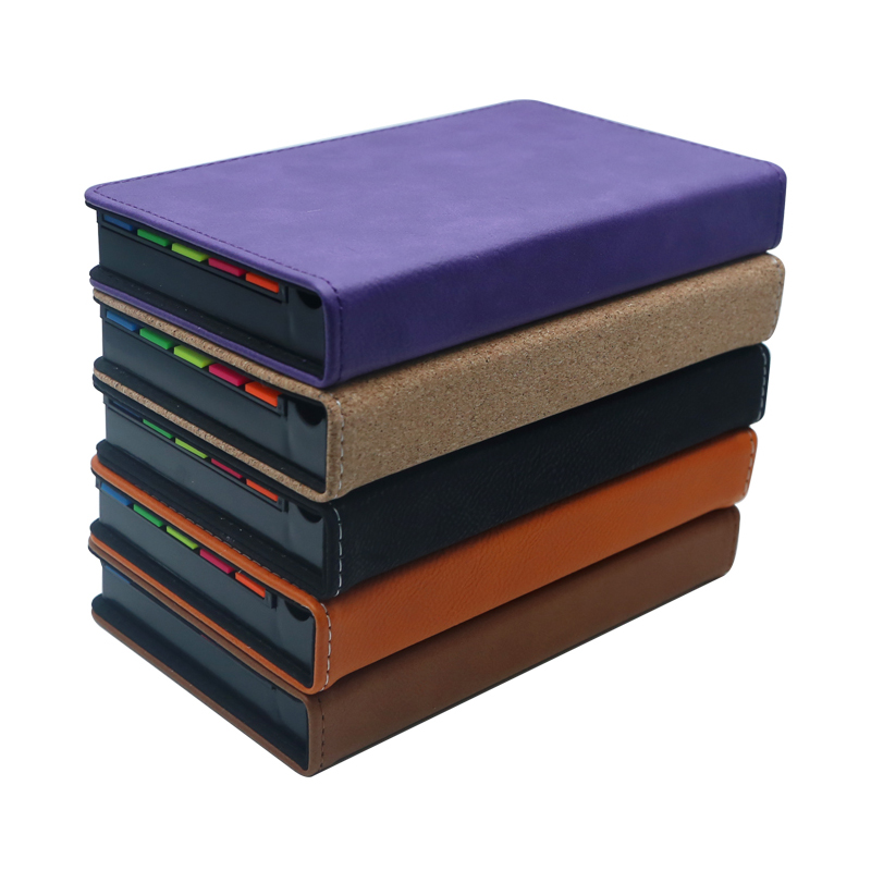 Support de bloc-notes rectangulaire en similicuir laserable