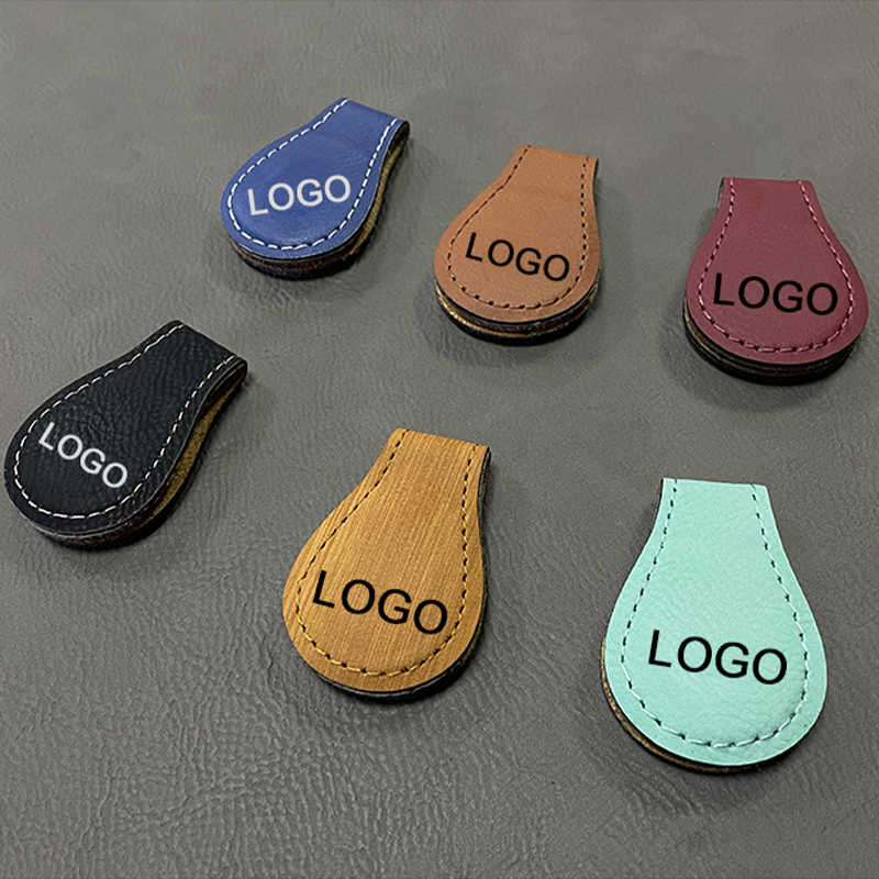 Marque-page magnétique en similicuir laserable