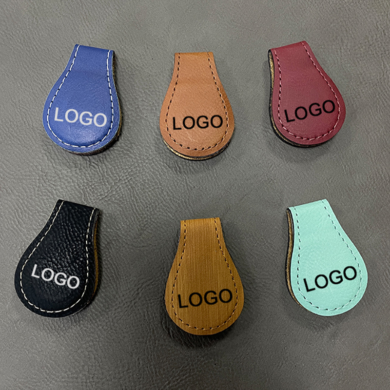 Marque-page magnétique en similicuir laserable