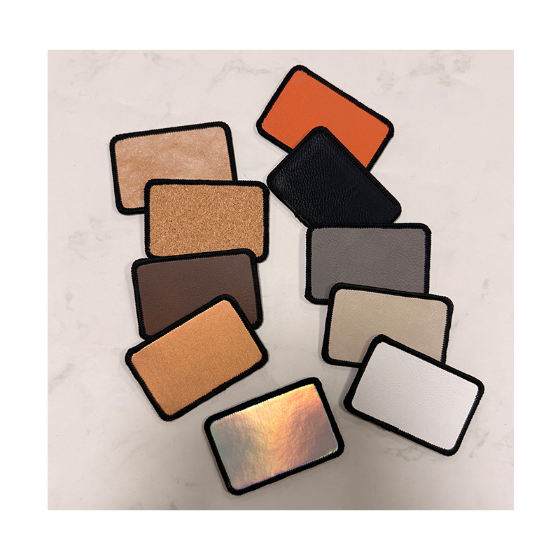 Patch Merrow en similicuir rectangulaire laserable de 3' x 2' avec adhésif