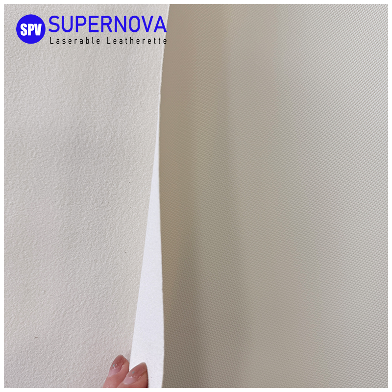 Feuilles de similicuir Canvas Pro Blanc lasersables avec adhésif/sans adhésif