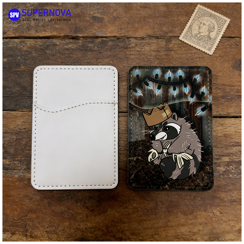 Porte-carte de téléphone en similicuir par sublimation avec aimant