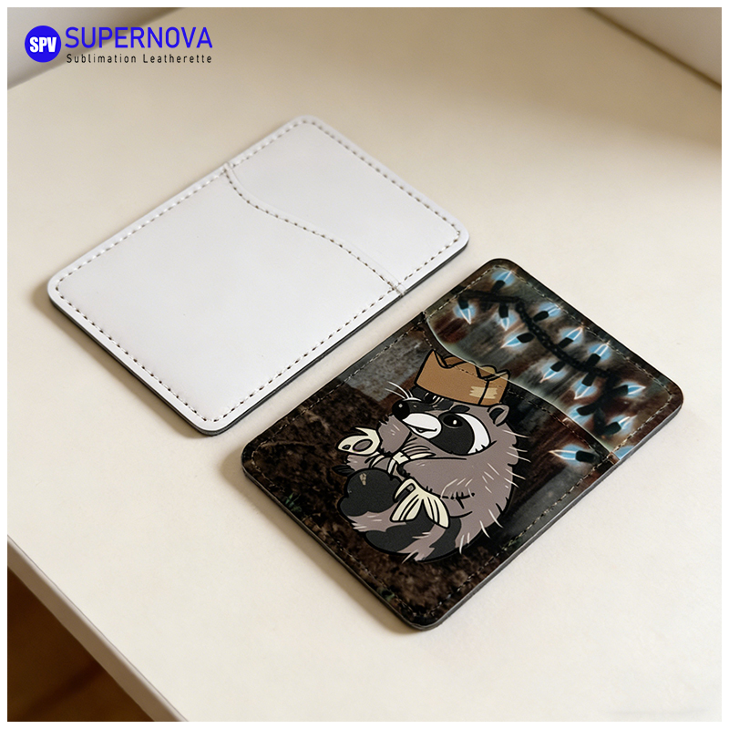 Porte-carte de téléphone en similicuir par sublimation avec aimant