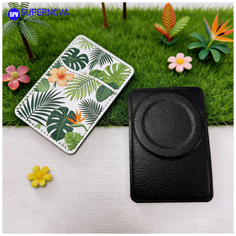 Porte-carte de téléphone en similicuir par sublimation avec aimant