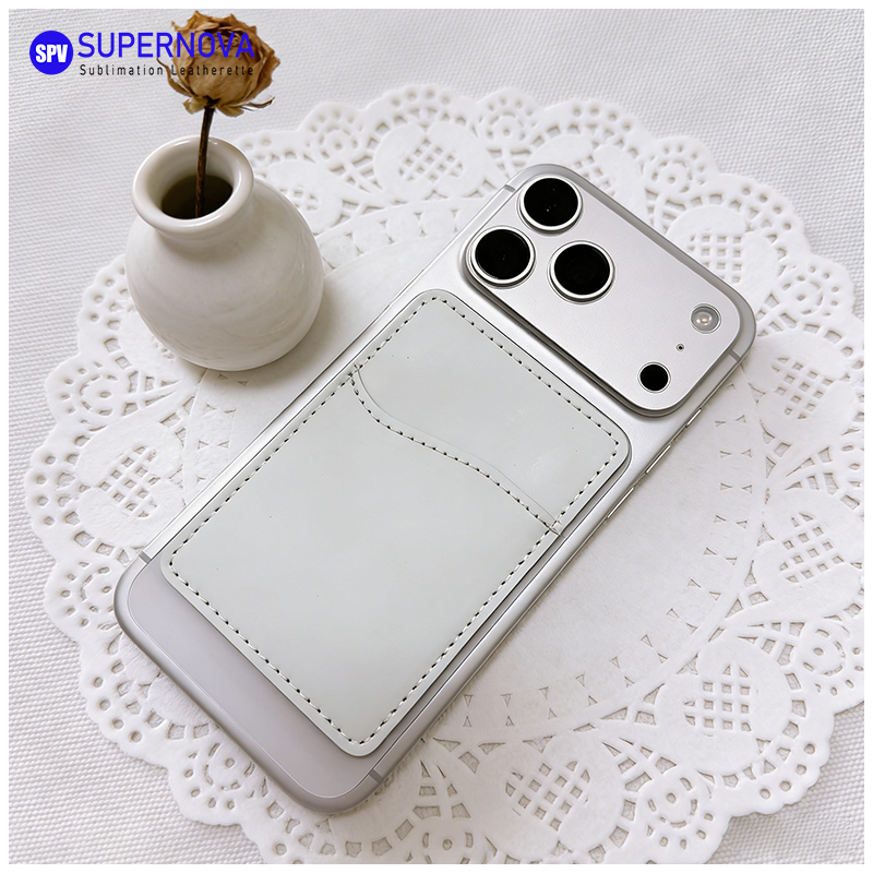 Porte-carte de téléphone en similicuir par sublimation avec aimant