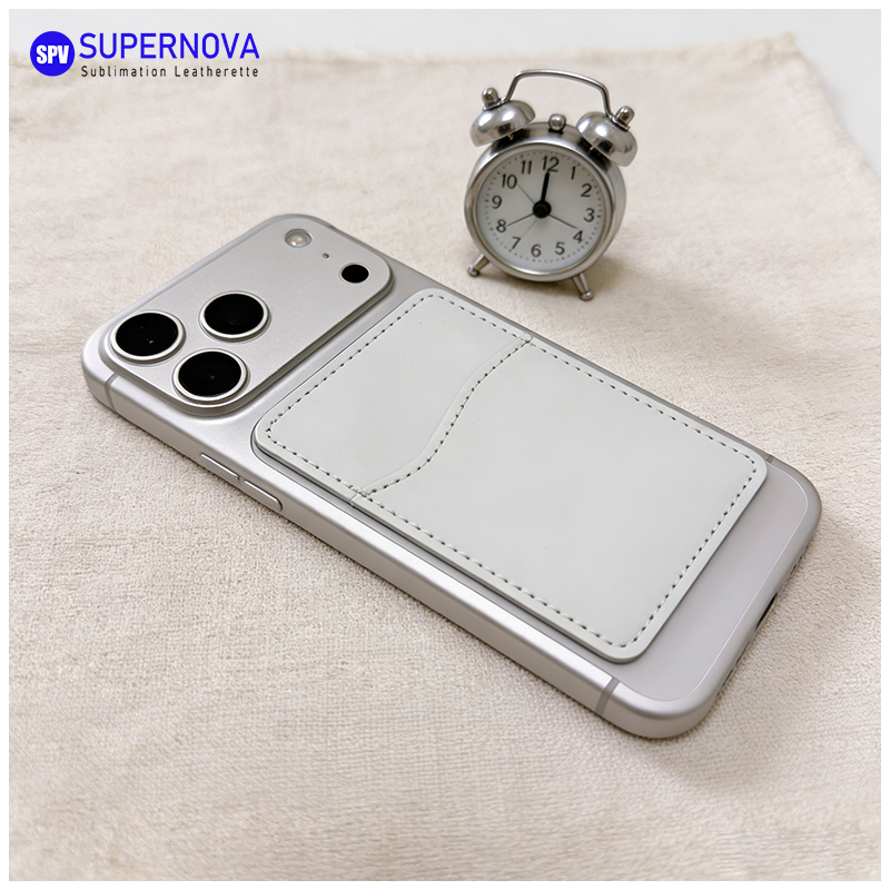 Porte-carte de téléphone en similicuir par sublimation avec aimant