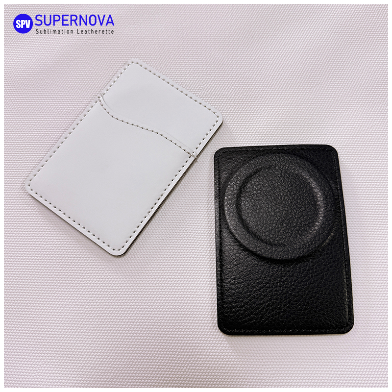 Porte-carte de téléphone en similicuir par sublimation avec aimant