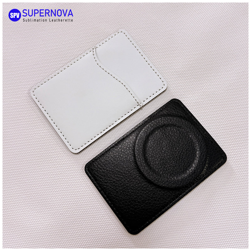 Porte-carte de téléphone en similicuir par sublimation avec aimant