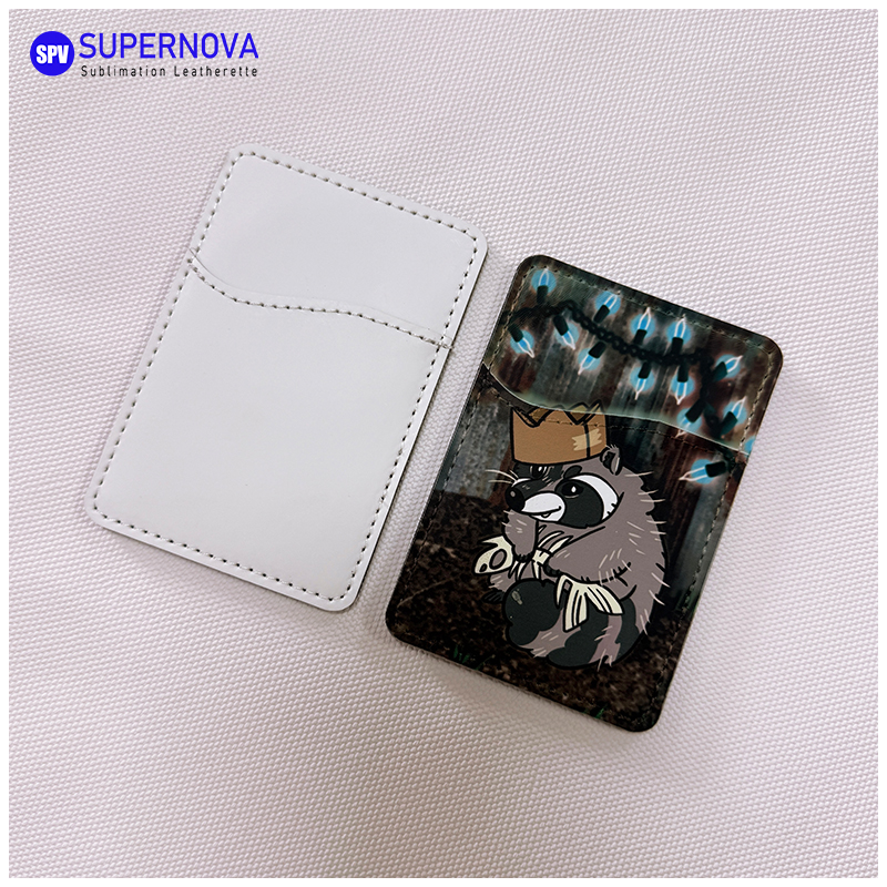 Porte-carte de téléphone en similicuir par sublimation avec aimant