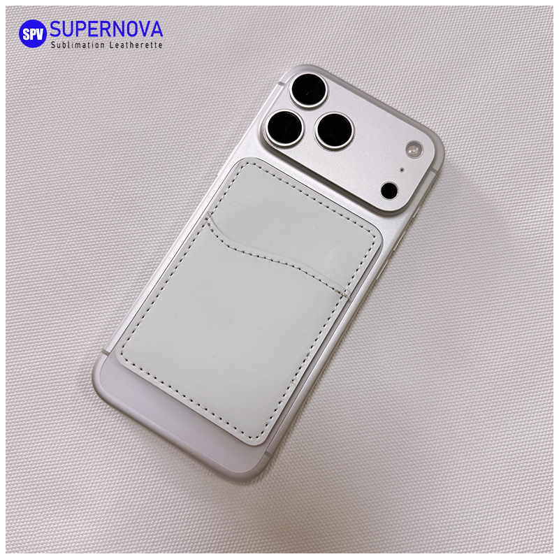 Porte-carte de téléphone en similicuir par sublimation avec aimant