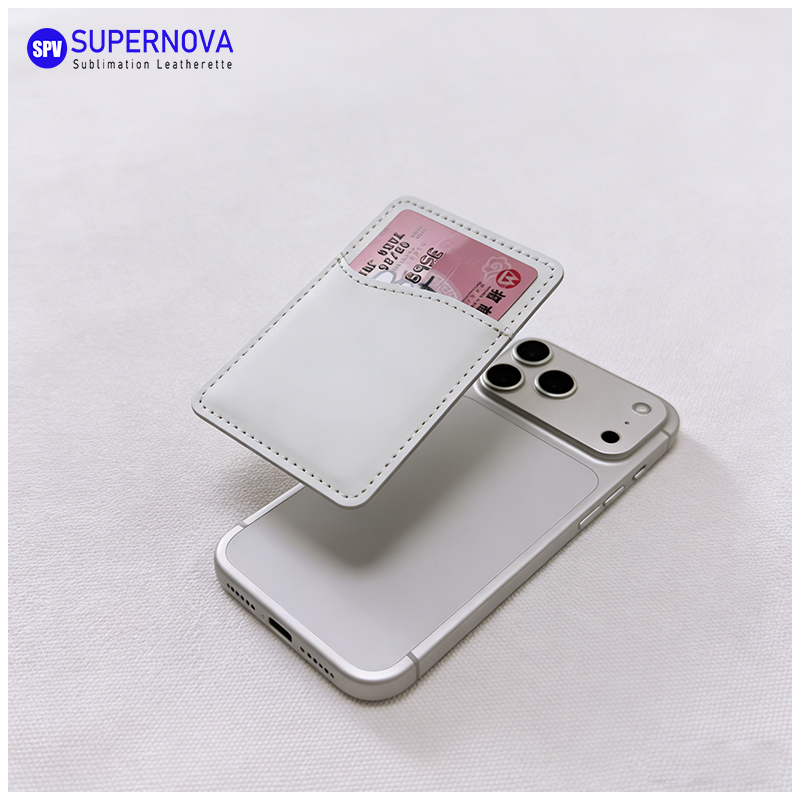Porte-carte de téléphone en similicuir par sublimation avec aimant