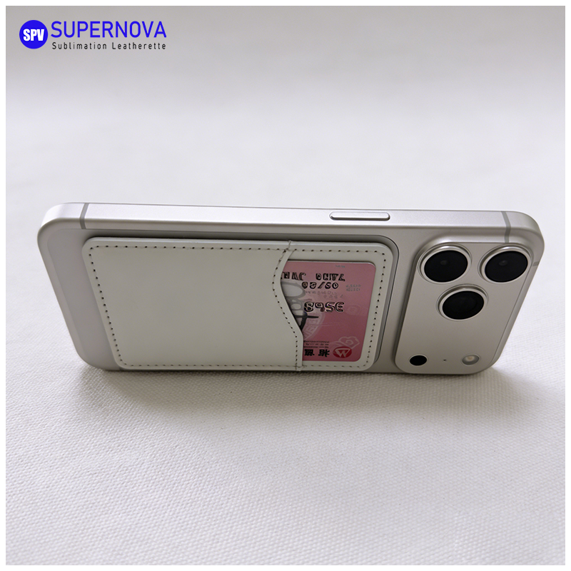 Porte-carte de téléphone en similicuir par sublimation avec aimant