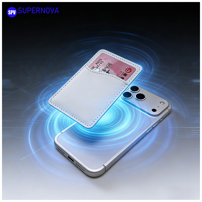 Porte-carte de téléphone en similicuir par sublimation avec aimant