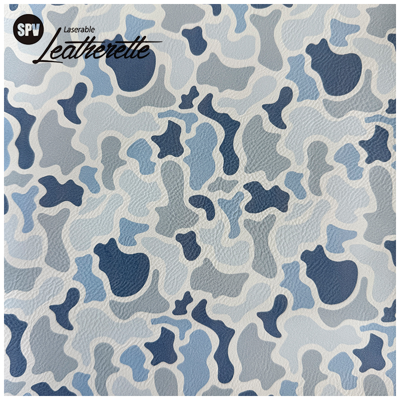 Feuille de similicuir laser laser camouflage avec adhésif/sans adhésif