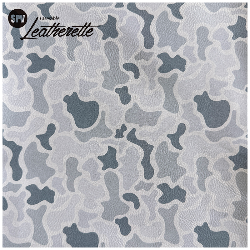 Feuille de similicuir laser laser camouflage avec adhésif/sans adhésif