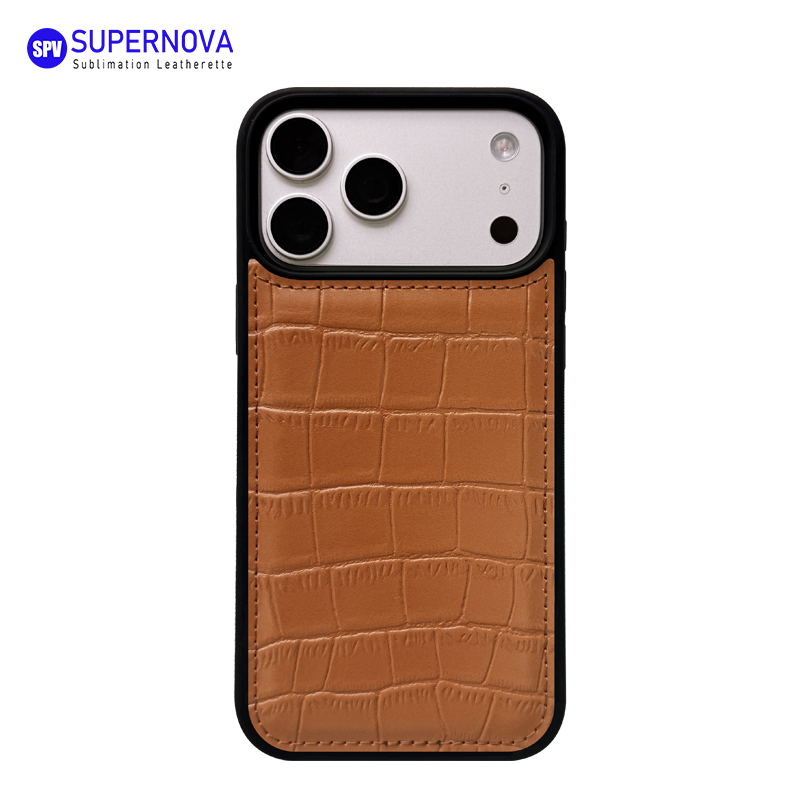 Étui de téléphone en similicuir laserable