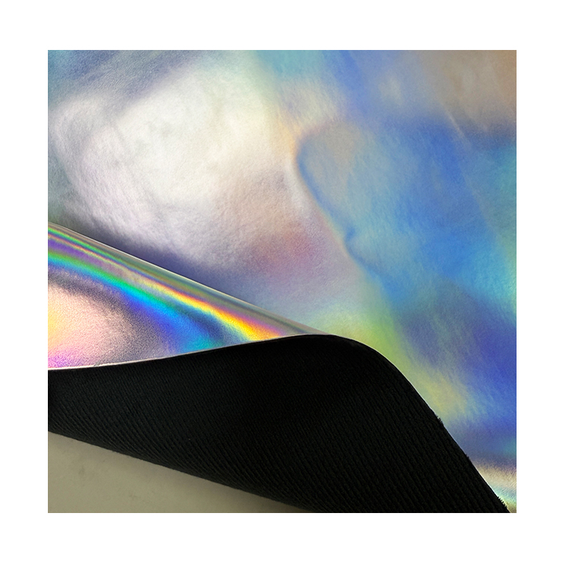 Feuille de similicuir holographique laser avec adhésif/sans adhésif