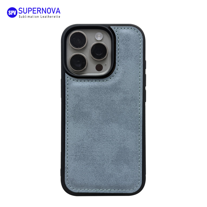 Étui de téléphone en similicuir laserable