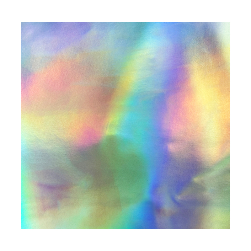 Feuille de similicuir holographique laser avec adhésif/sans adhésif
