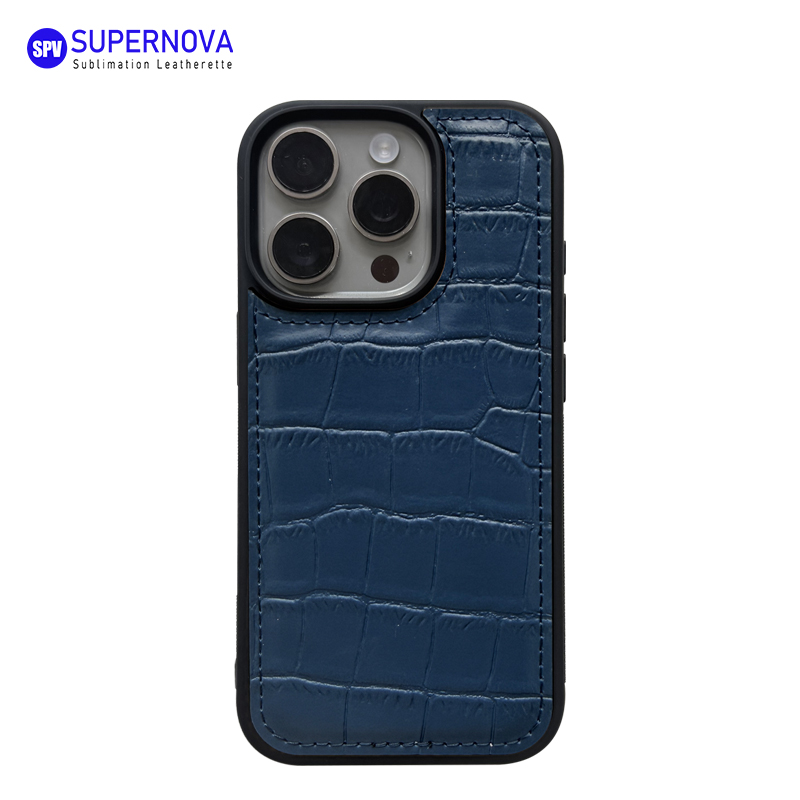Étui de téléphone en similicuir laserable