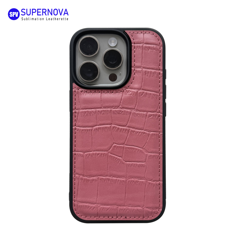 Étui de téléphone en similicuir laserable