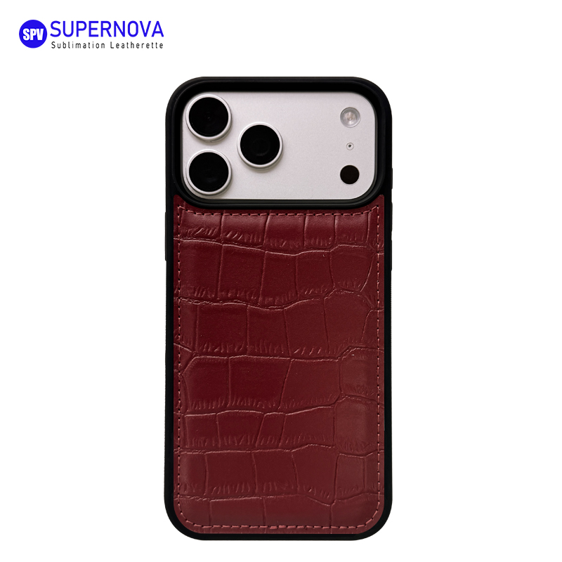 Étui de téléphone en similicuir laserable
