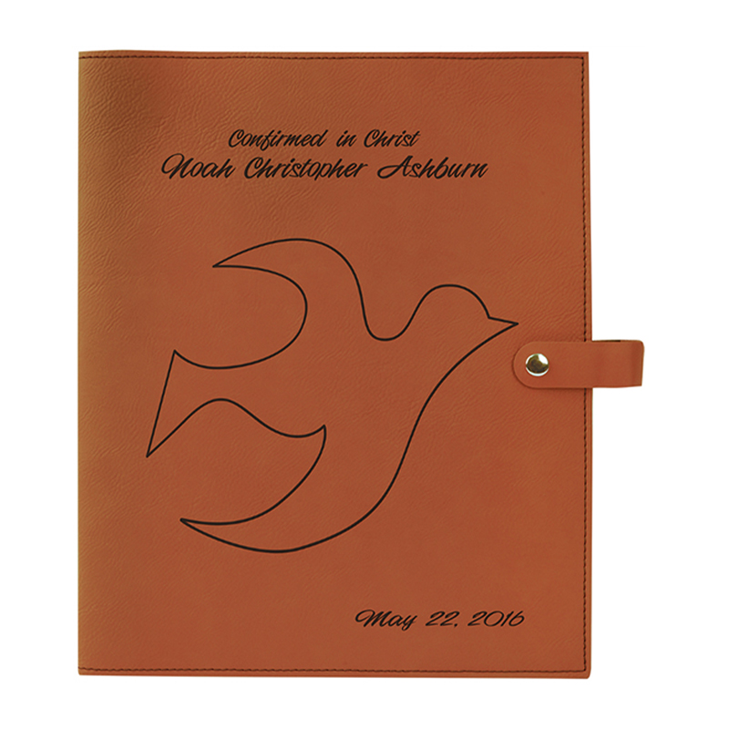 Couverture de livre en similicuir avec fermeture à pression