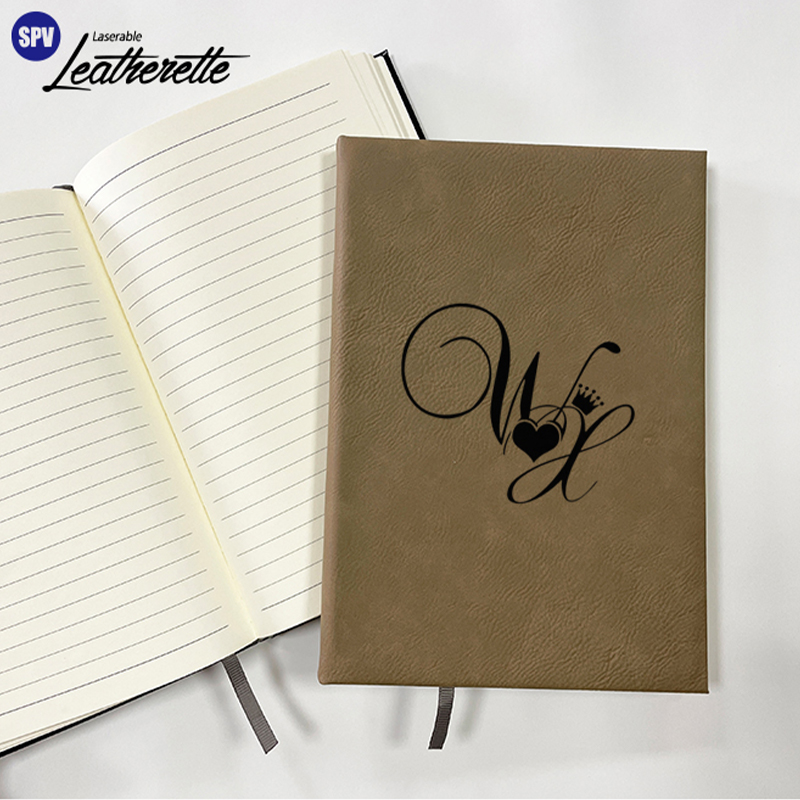 Carnet de croquis en similicuir laser 7 x 9 3/4