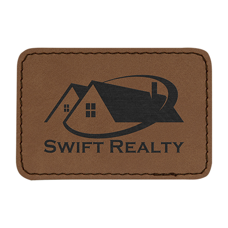 Patchs rectangulaires en similicuir 3' x 2'