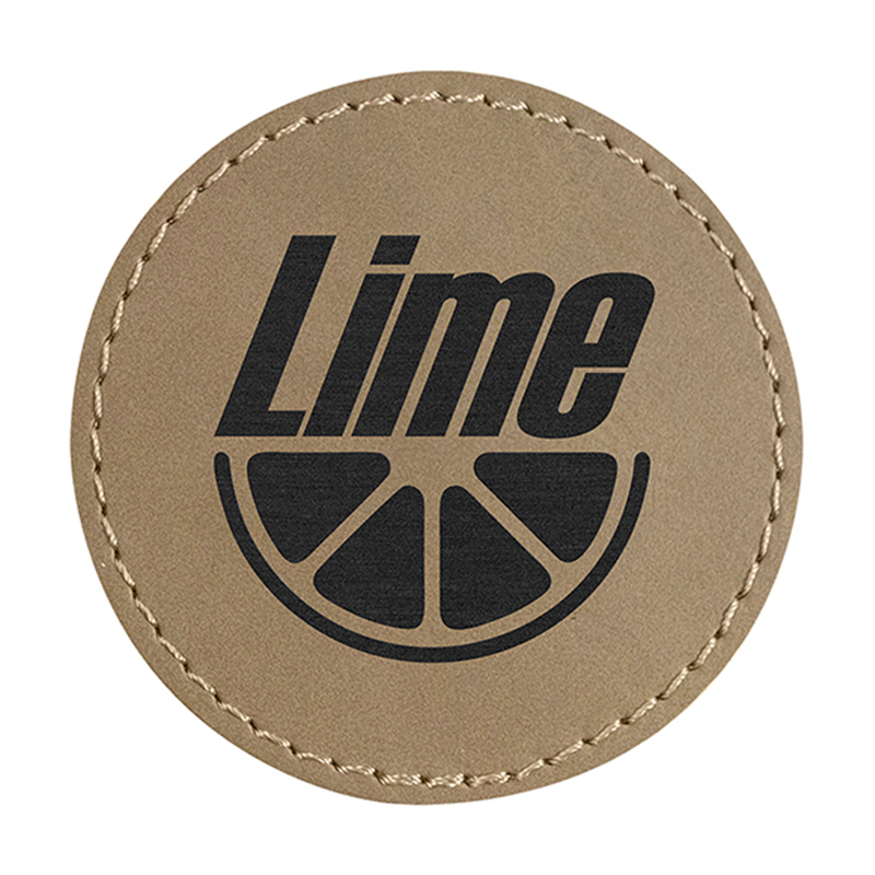 Ensemble de 6 sous-verres ronds en similicuir laserable
