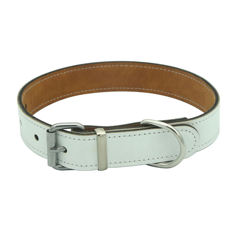 Collier pour chien en similicuir par sublimation - S