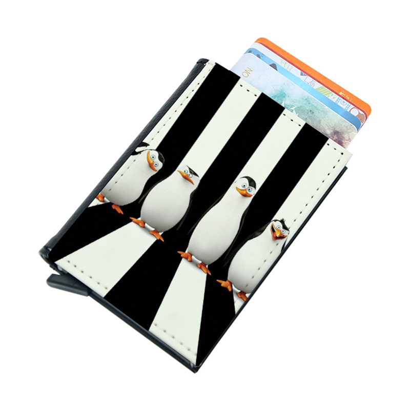 Boîte pop-up portefeuille en similicuir par sublimation pour hommes